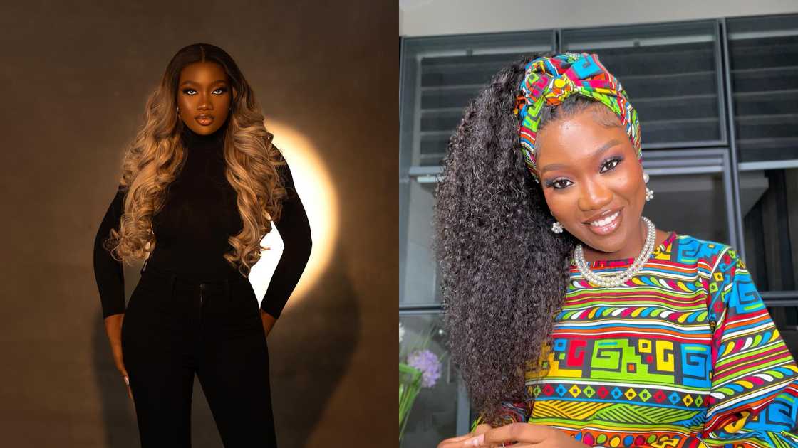 Chinenye Nnebe in all-black and colourful Ankara outfits Chinenye Nnebe in all-black and colourful Ankara outfits