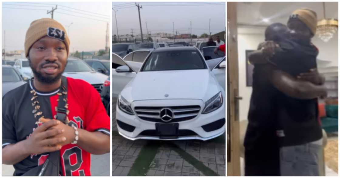 Thankful man buys his bestfriend Mercedes Benz C300 Thankful man buys his bestfriend Mercedes Benz C300