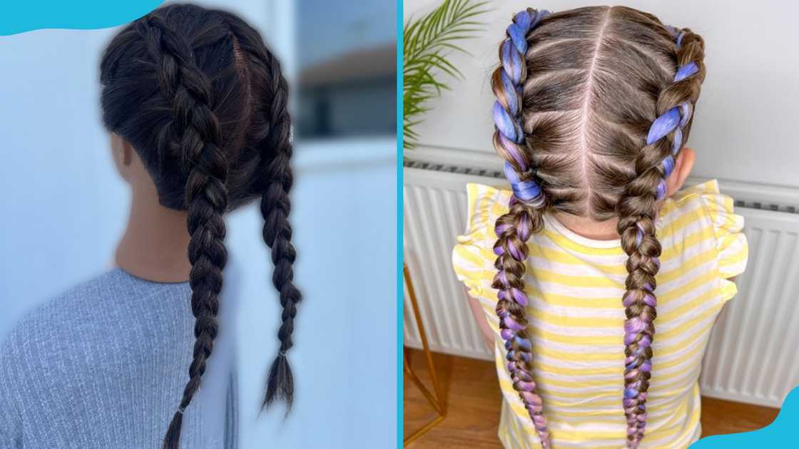 Two Dutch braids