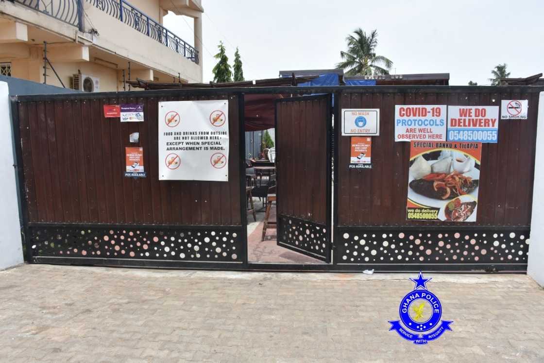 Police arrests 150 criminals including 25 females at "the Events Hub", Achimota