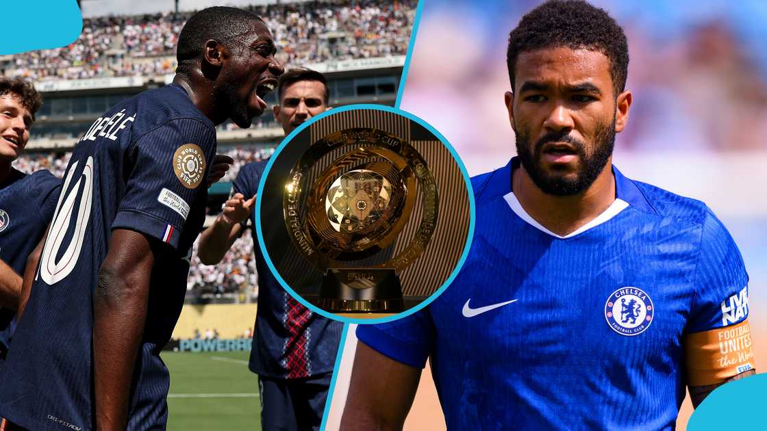 Reece James, Ousmane Dembele, Enzo Maresca, MetLife Stadium, PSG, FIFA Club World Cup, final. Reece James, Ousmane Dembele, Enzo Maresca, MetLife Stadium, PSG, FIFA Club World Cup, final.