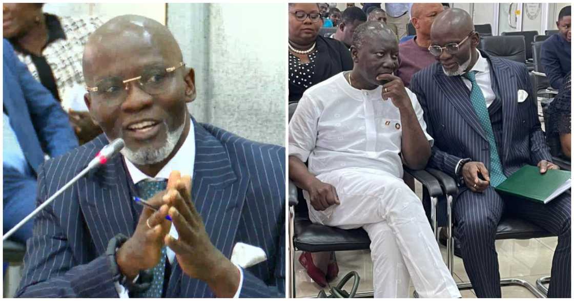 The Finance Minister Ken Ofori-Atta on Tuesday stormed the ad-hoc committee with Gabby and demanded documentary evidence of allegations The Finance Minister Ken Ofori-Atta on Tuesday stormed the ad-hoc committee with Gabby and demanded documentary evidence of allegations