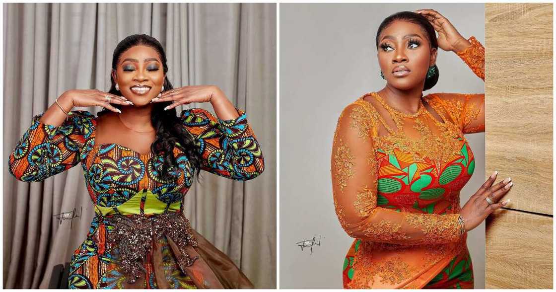 Ghana's Most Beautiful TV Host: Cookie Tee Steals Show With Elegant African Print Styles