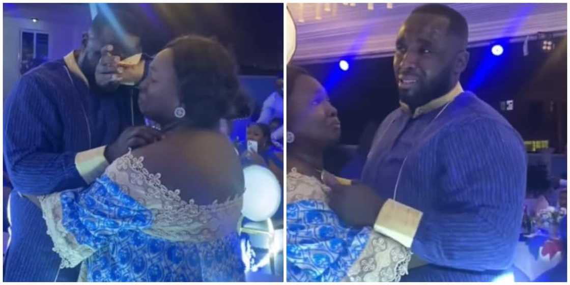 Mixed reactions trail video of groom crying like a baby while dancing with his mother at his wedding Mixed reactions trail video of groom crying like a baby while dancing with his mother at his wedding