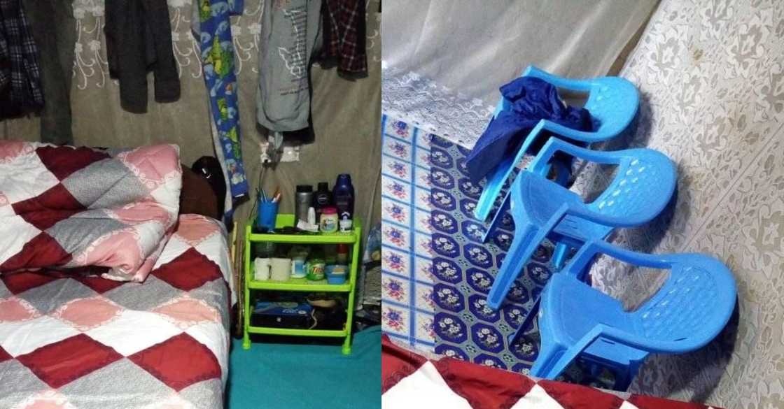 Humble bachelor shows off his simple, organised mabati bedsitter Humble bachelor shows off his simple, organised mabati bedsitter