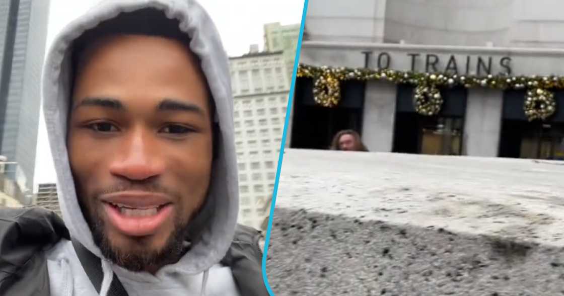 Ghanaian man in US. Ghanaian man in US.