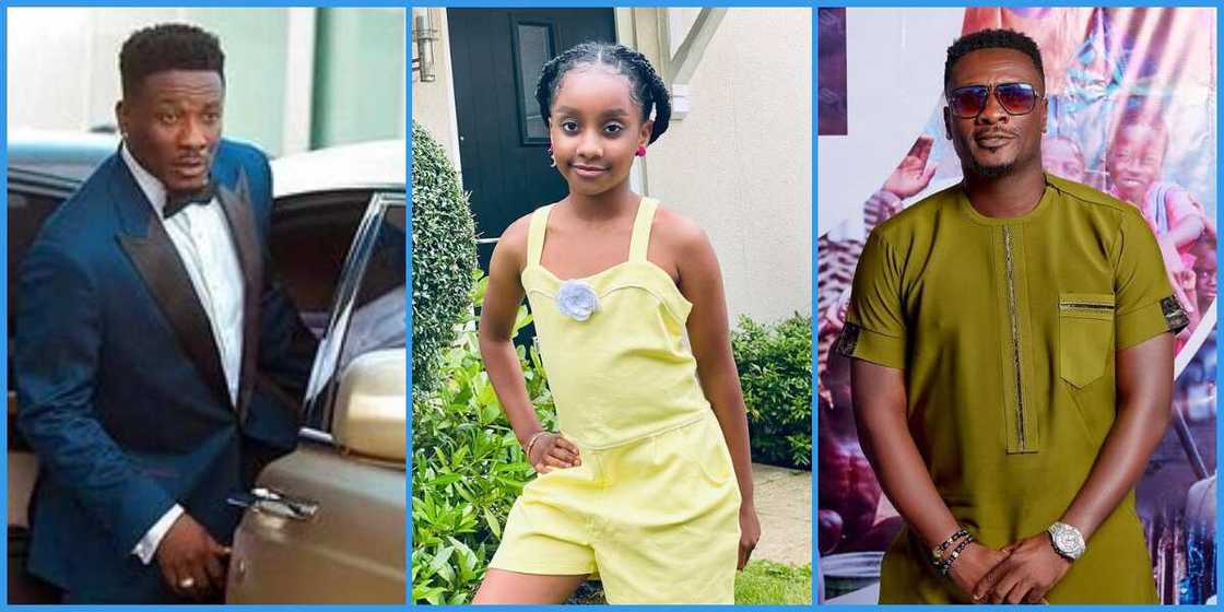 Asamoah Gyan and daughter Ohemaa Asamoah Gyan and daughter Ohemaa