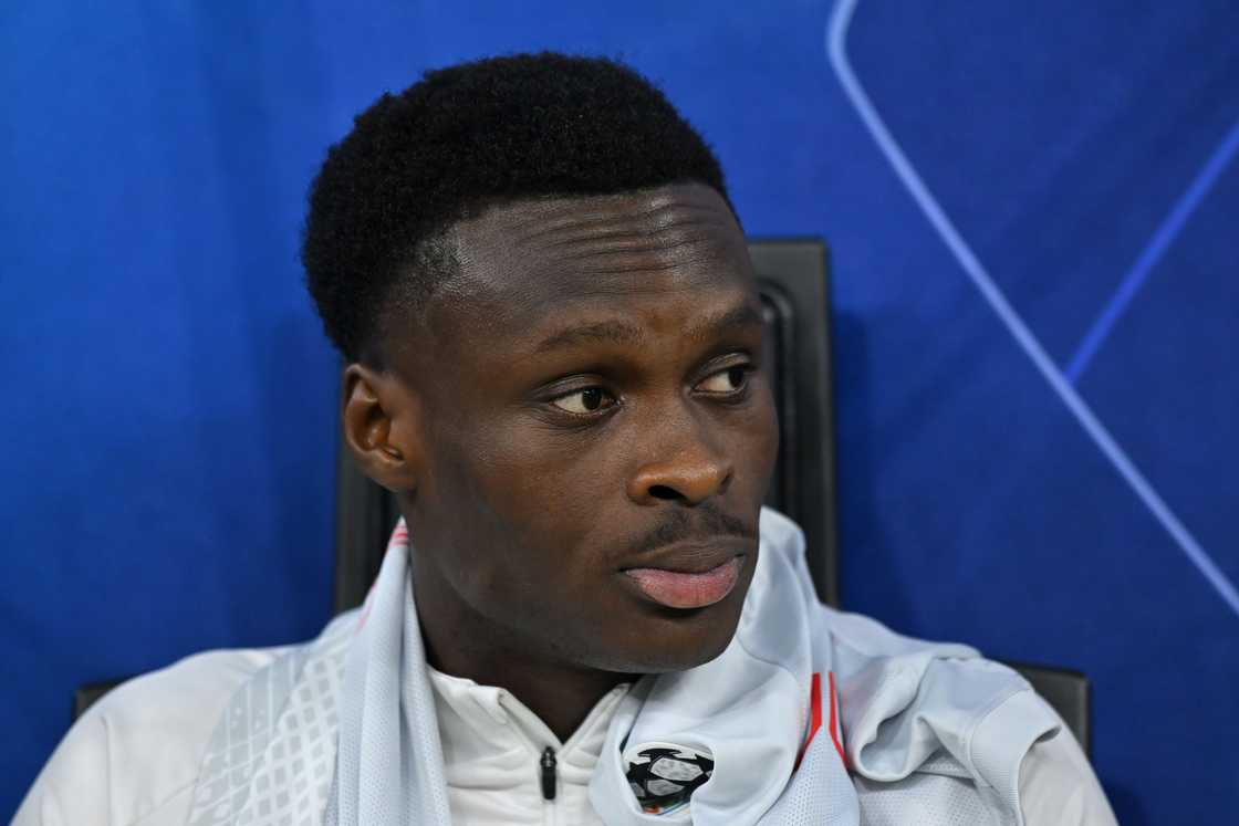 Karim Konaté of FC Salzburg looks on during the UEFA Champions League match Karim Konaté of FC Salzburg looks on during the UEFA Champions League match