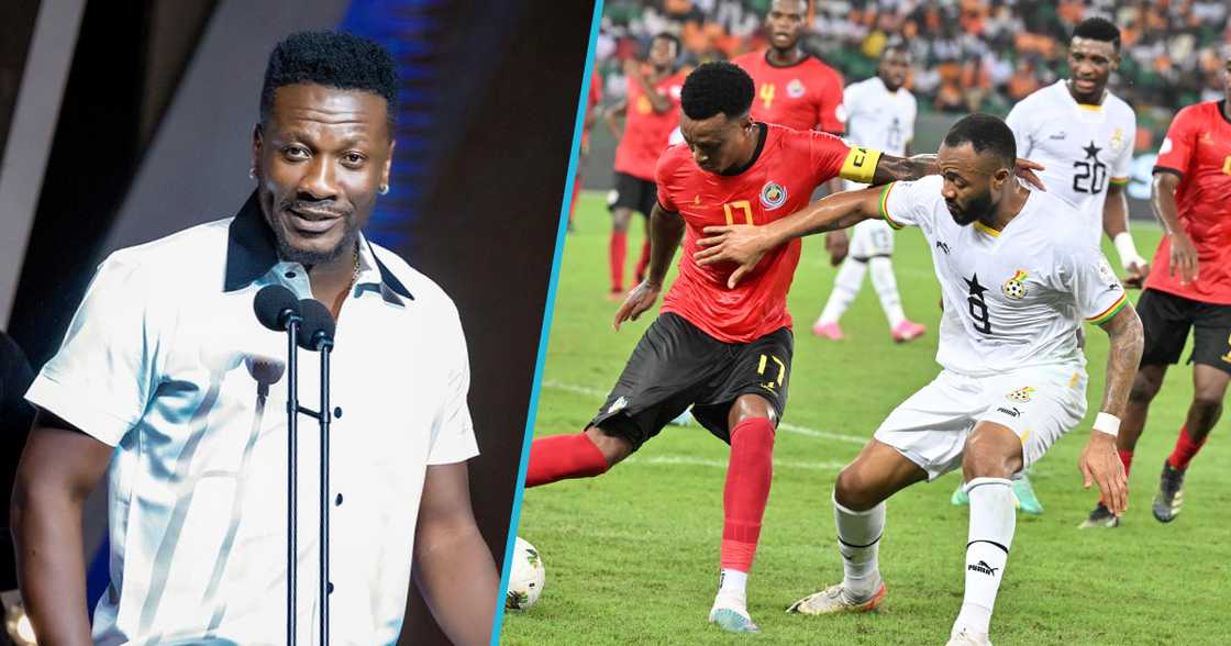 Asamoah Gyan reacted to the Ghana v Mozambique game Asamoah Gyan reacted to the Ghana v Mozambique game