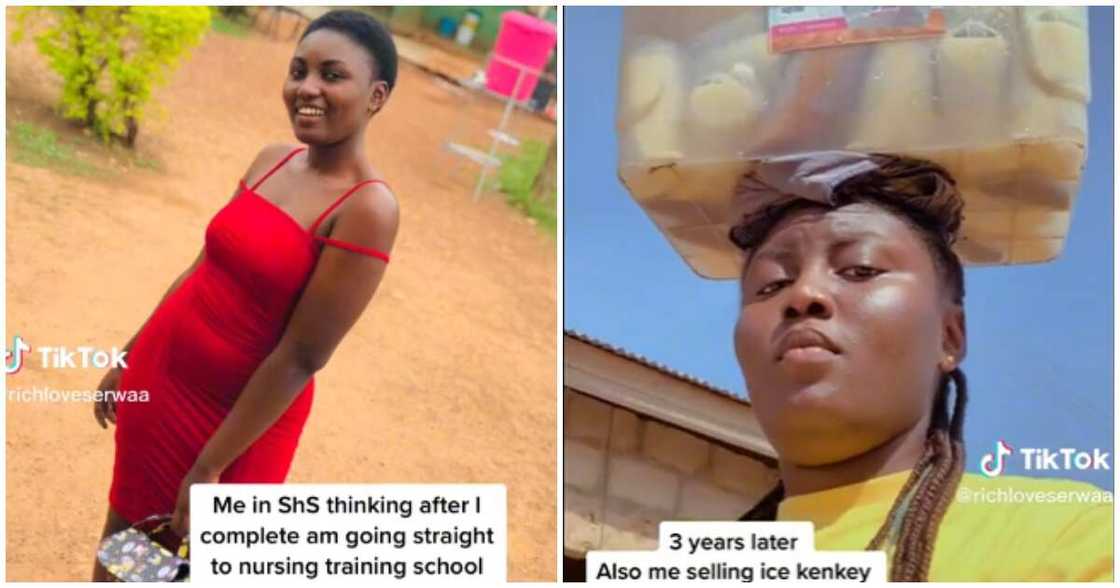 Photo of SHS graduate turned ice kenkey seller