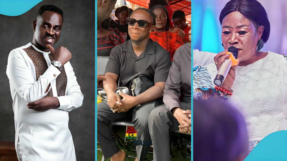 Maame Tiwaa’s Son, George, Spotted at Yaw Sarpong’s One-Week Observance, “He’s Fine”