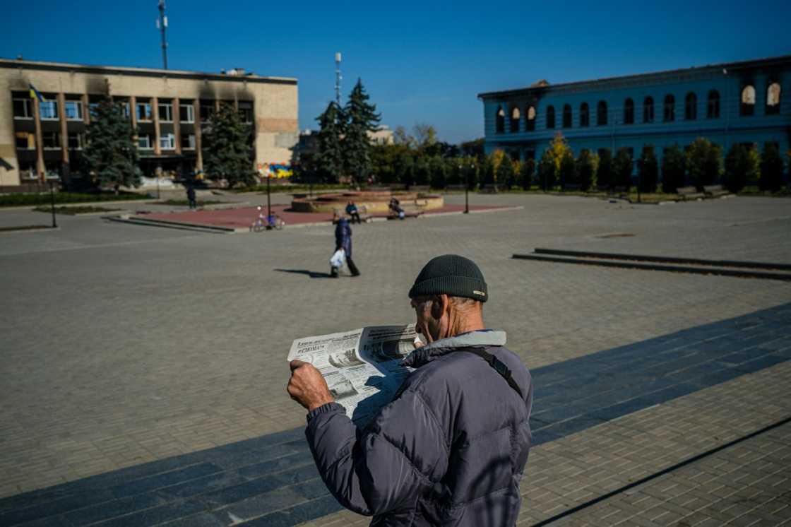 A fraction of Izyum's population have stayed in the destroyed town in the wake of Russia's invasion and its recapture by Kyiv's forces