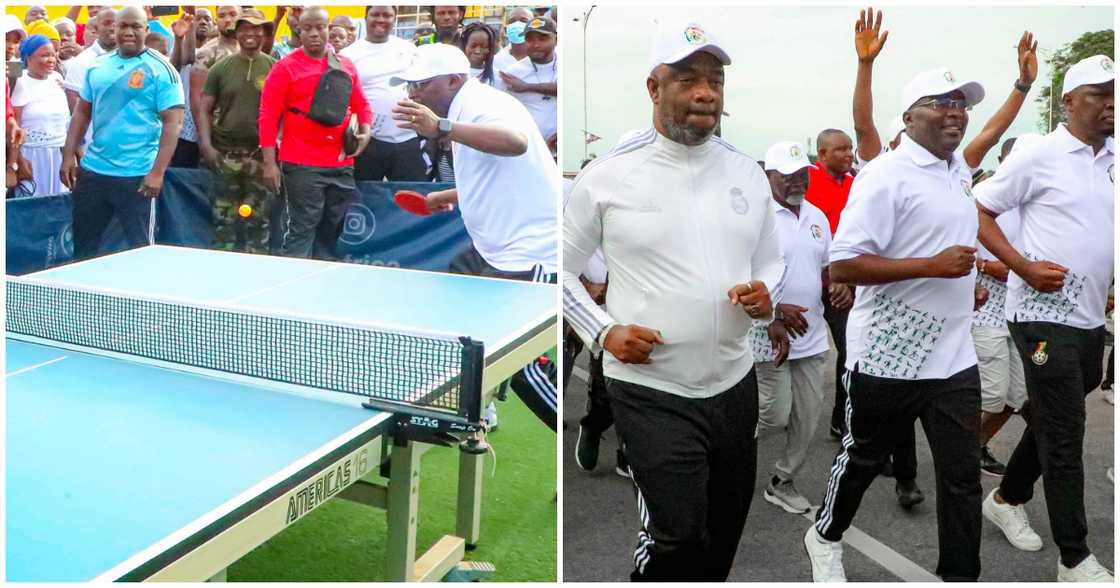 Dr Bawumia stunned many with his table tennis skills Dr Bawumia stunned many with his table tennis skills