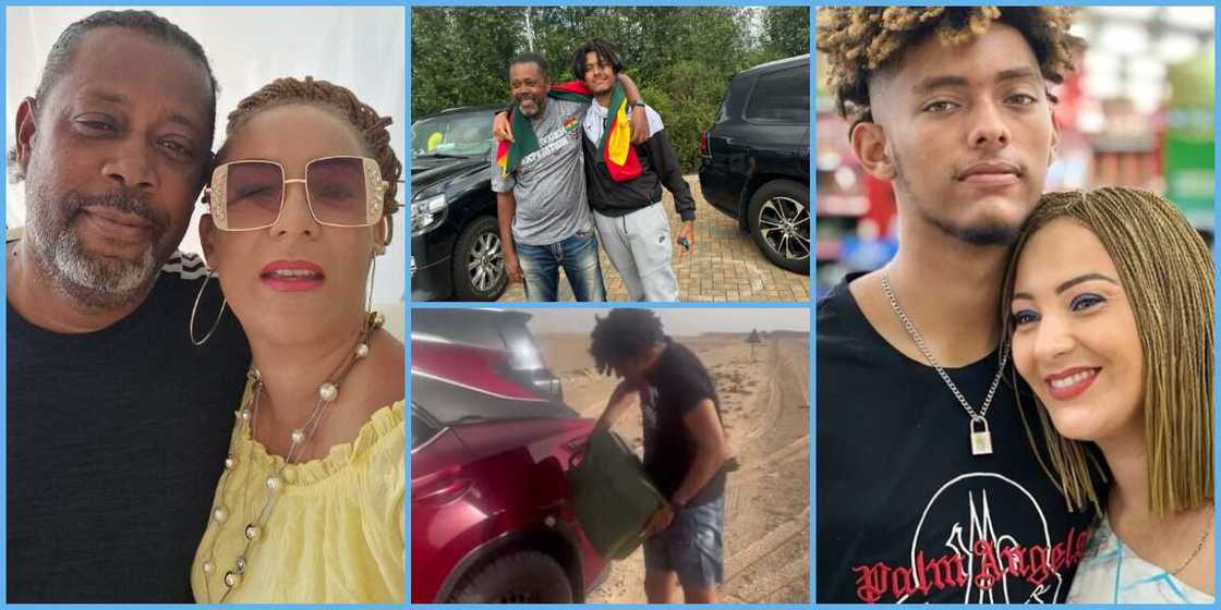 Franklin and with his wife and son Franklin and with his wife and son