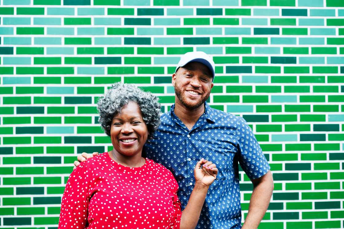 A mother and son A mother and son