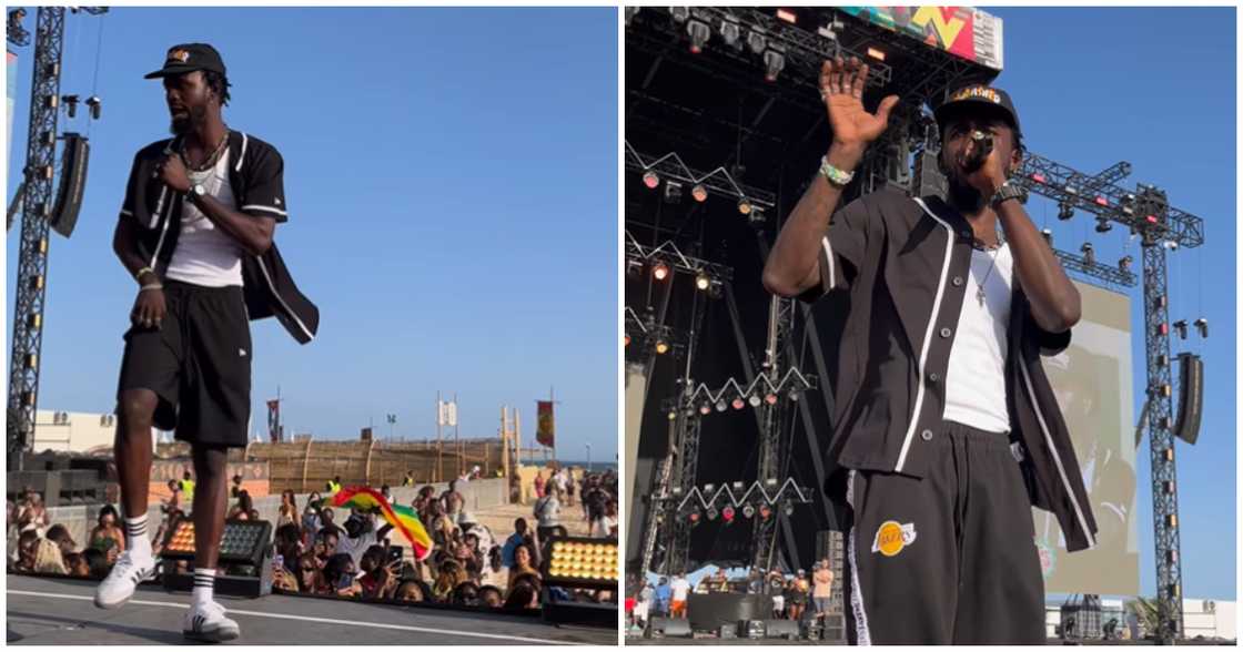 Black Sherif performs in Spain Black Sherif performs in Spain