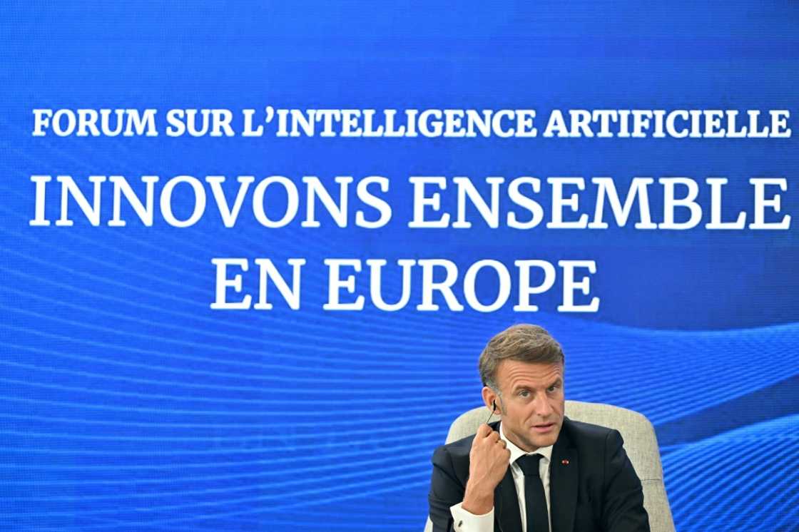 Macron, pictured here at a previous AI event in 2024, now hosts a summit on the technology in Paris Macron, pictured here at a previous AI event in 2024, now hosts a summit on the technology in Paris