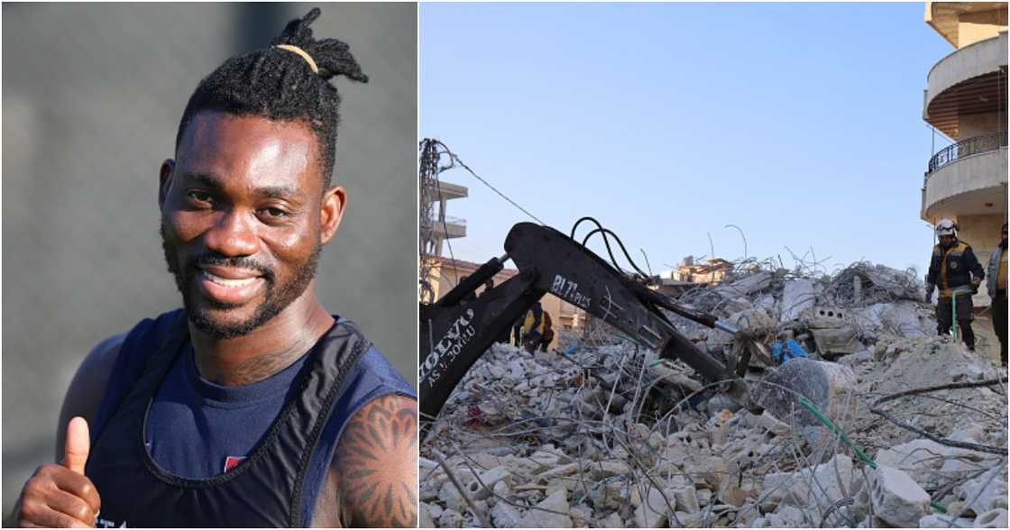 Christian Atsu is believed to be trapped under rubble since Monday, February 6, 2023. Christian Atsu is believed to be trapped under rubble since Monday, February 6, 2023.
