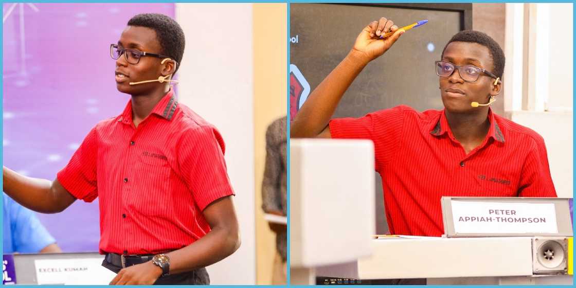 NSMQ, 2024 National Science and Maths Quiz, Peter Abeiku Appiah-Thompson, Mfantsipim School, NSMQ winners, UCC JHS, Head boy, Victory.