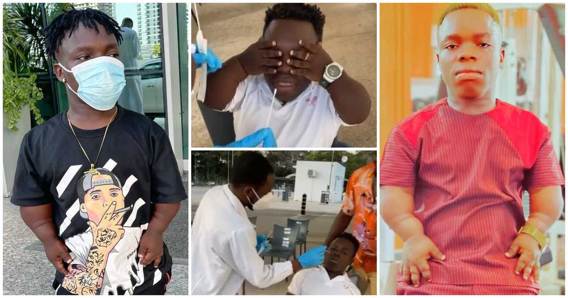 Shatta Bandle Goes Dramatic and Childish While Taking Covid-19 Test; Pushes Doctor, Video Sparks Reactions Shatta Bandle Goes Dramatic and Childish While Taking Covid-19 Test; Pushes Doctor, Video Sparks Reactions