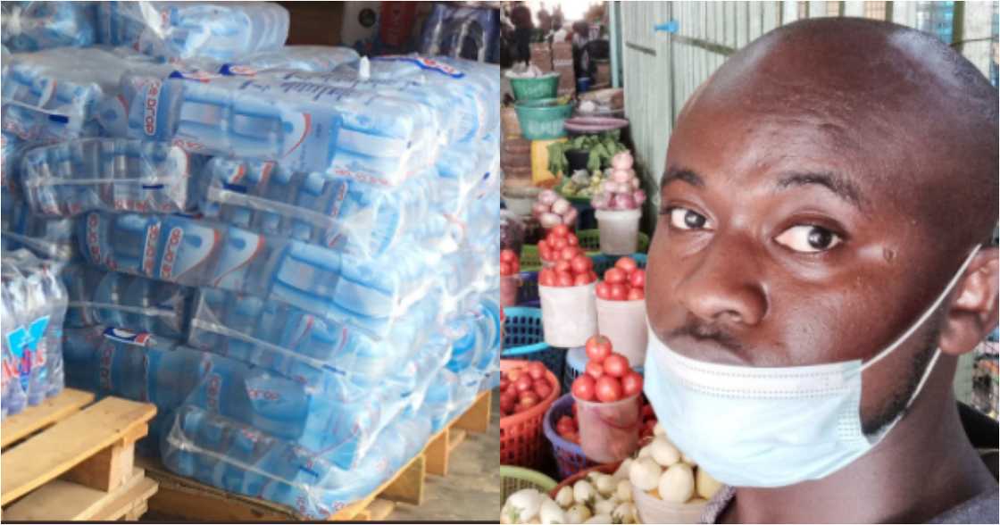 Meet the Legon graduate who now sells 'pure water' to make a living, inspires many online