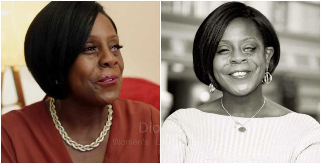 Dion Johnson, a lady who sees only through one eye Dion Johnson, a lady who sees only through one eye