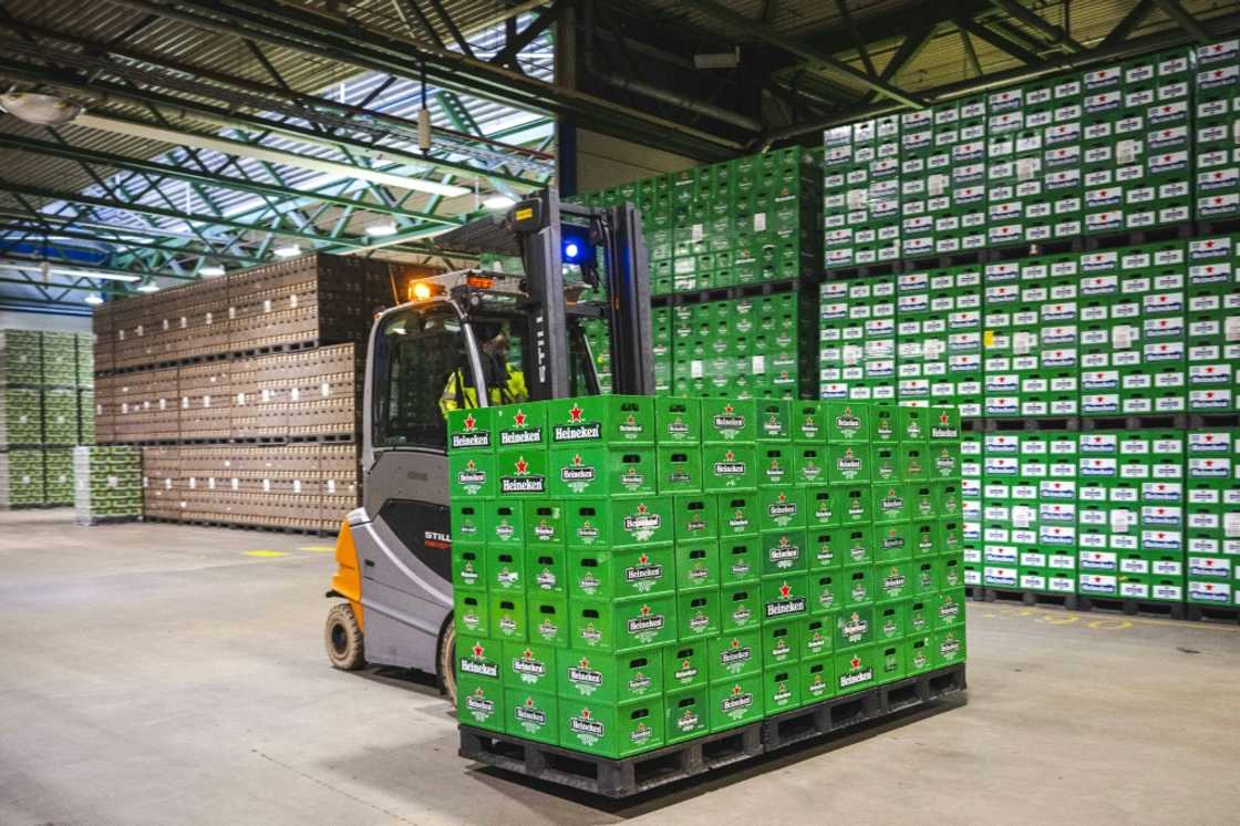 Millions of bottles of European beer go to the United States each year Millions of bottles of European beer go to the United States each year