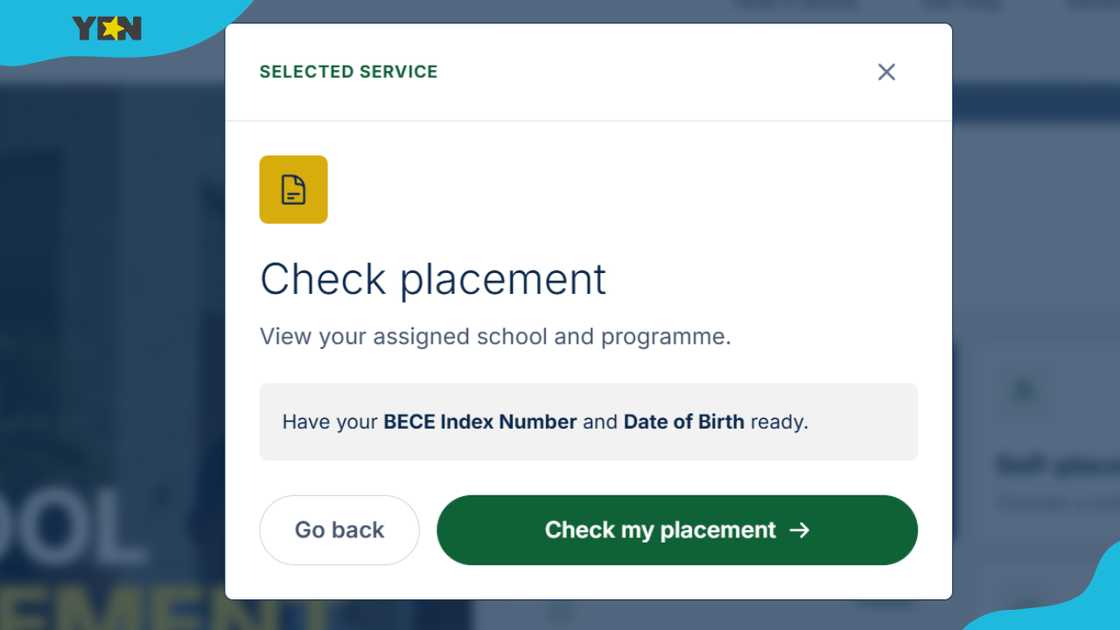 Checking CSSPS school placement page