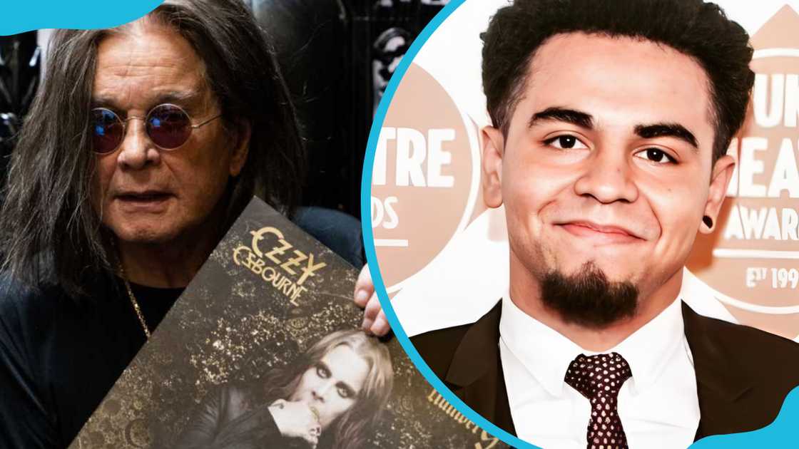 Ozzy Osbourne and his son, Elliot Kingsley Ozzy Osbourne and his son, Elliot Kingsley