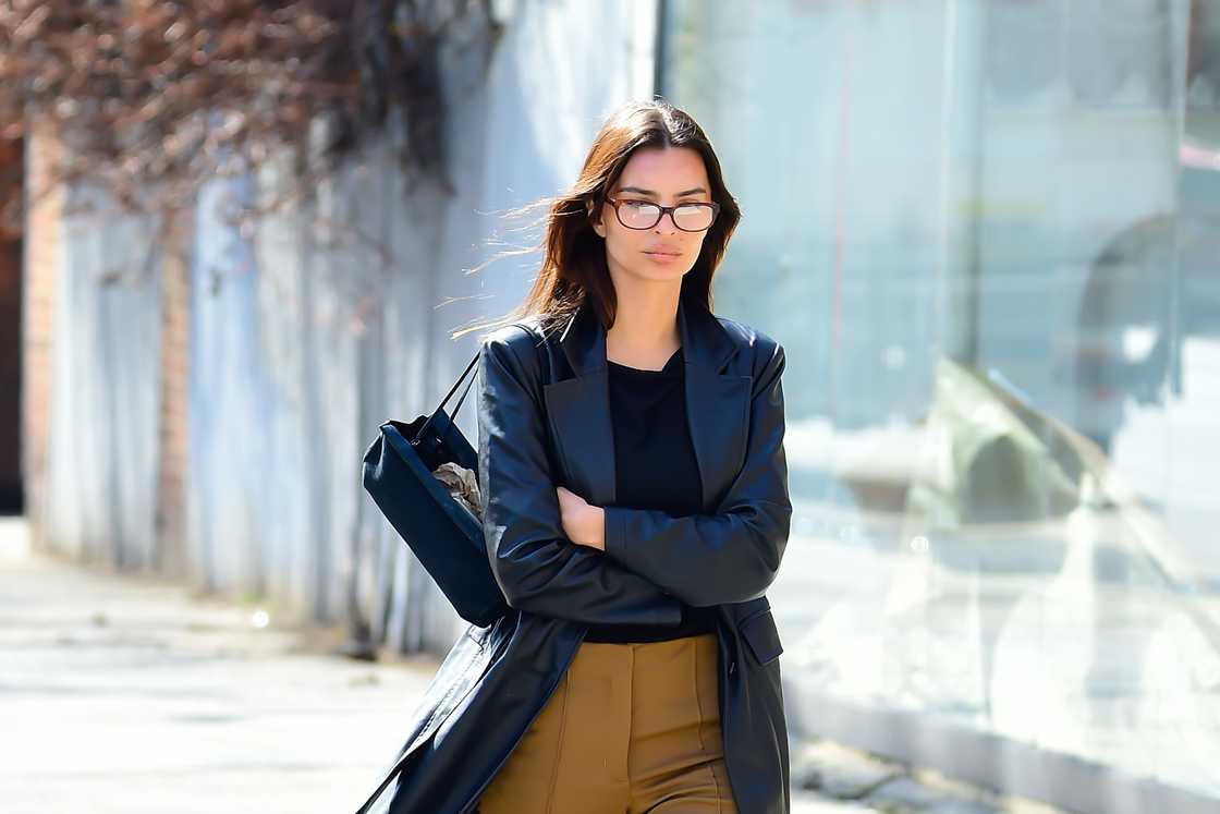 Emily Ratajkowski is walking on the streets of New York City Emily Ratajkowski is walking on the streets of New York City