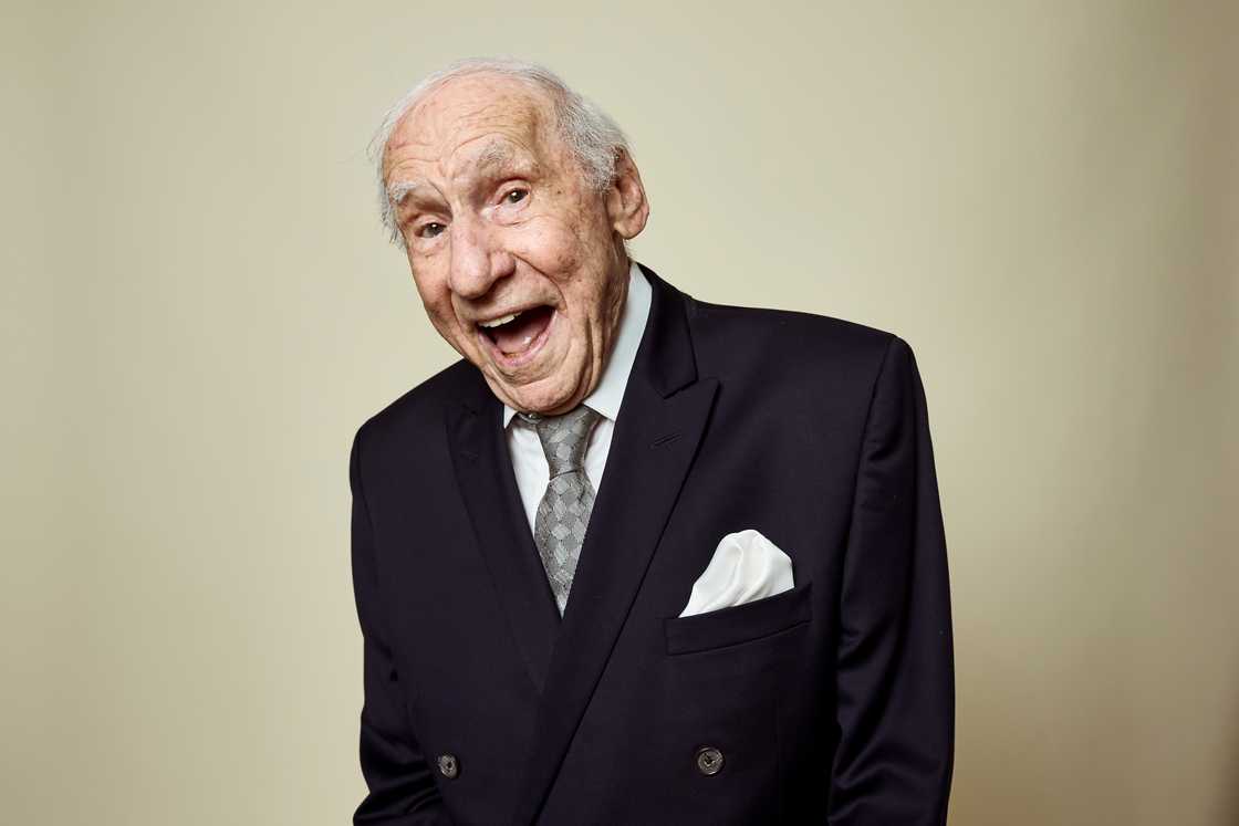 Mel Brooks poses for a portrait during the 2024 Peabody Awards in Beverly Hills, California