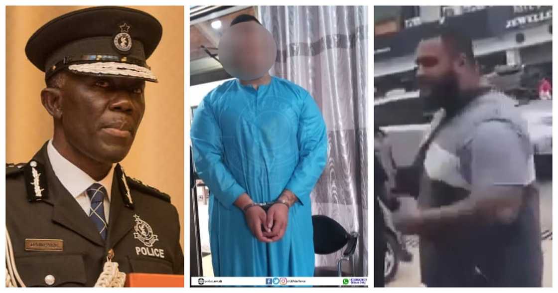 IGP Dr George Akuffo Dampare and Lebanese man IGP Dr George Akuffo Dampare and Lebanese man