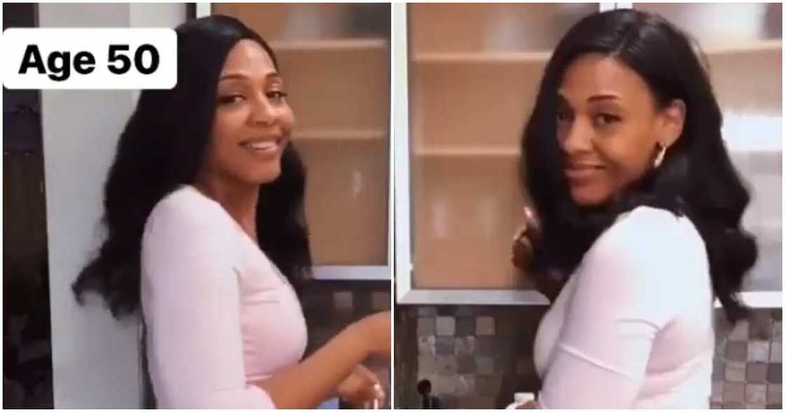 Black woman shows off dance moves Black woman shows off dance moves