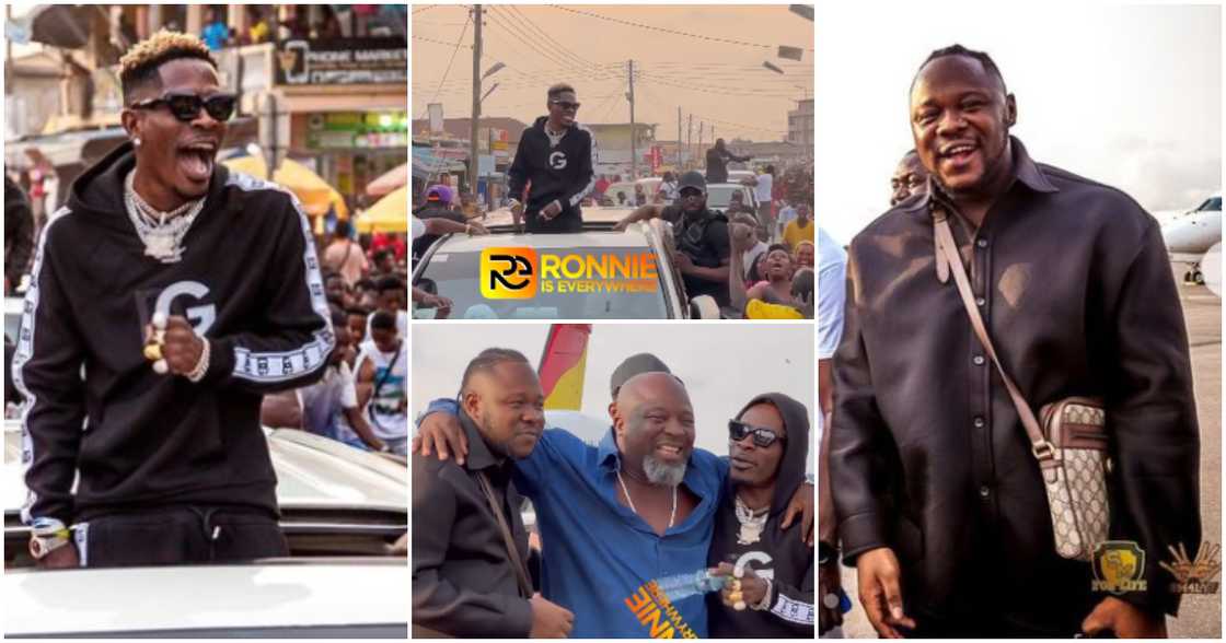 Shatta Wale and Medikal arrive in Takoradi to perform at Taadi Invasion.