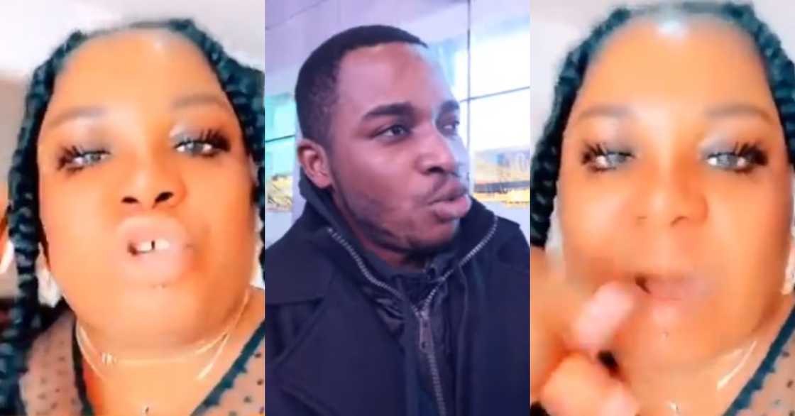 'Mo gyae gyimi3 no' -Lady in UK joins Twene Jonas to bash Ghana's leaders in hot video