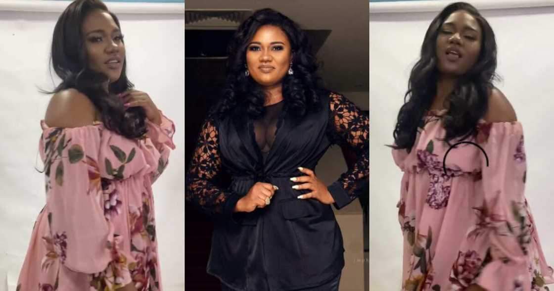 Abena Korkor twerks on her knees in video, causes netizens to droll over her thick body Abena Korkor twerks on her knees in video, causes netizens to droll over her thick body