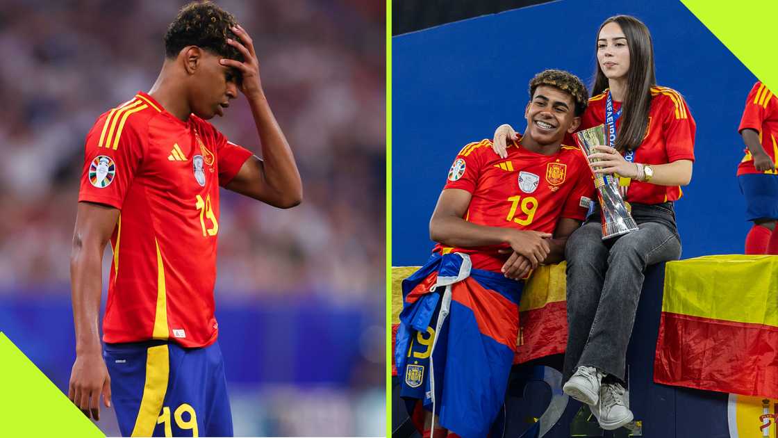 Lamine Yamal shared a loved-up moment with his now-reported ex-girlfriend, Alex Padilla, after helping Spain clinch the 2024 European Championship. Lamine Yamal shared a loved-up moment with his now-reported ex-girlfriend, Alex Padilla, after helping Spain clinch the 2024 European Championship.