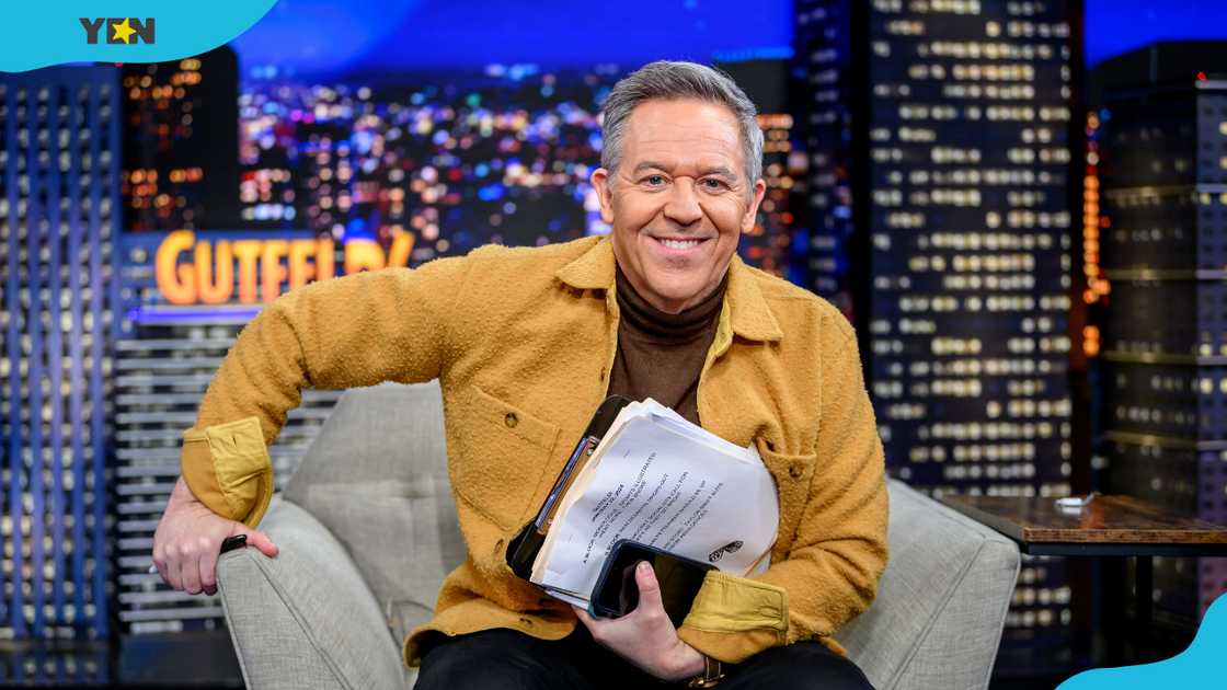 Greg Gutfeld during "Gutfeld!" at Fox News Channel Studios in New York City. Greg Gutfeld during "Gutfeld!" at Fox News Channel Studios in New York City.