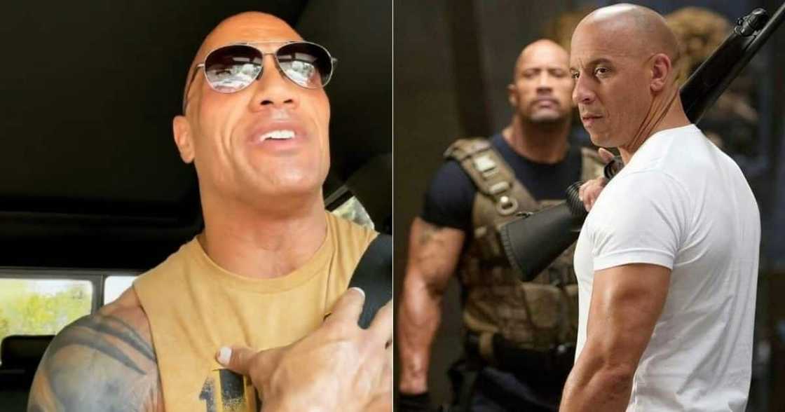 Dwayne Johnson, Vin Diesel, The Rock, reacts, 'Fast Five' comments Dwayne Johnson, Vin Diesel, The Rock, reacts, 'Fast Five' comments