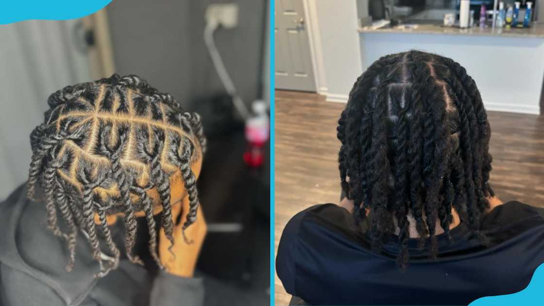 Two-strand twists hairstyle