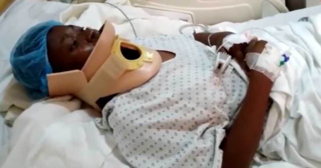 Mary Adobea Agyekum: 33-year-old lady walks after Ghanaians donated GHc 100k for her surgery Mary Adobea Agyekum: 33-year-old lady walks after Ghanaians donated GHc 100k for her surgery