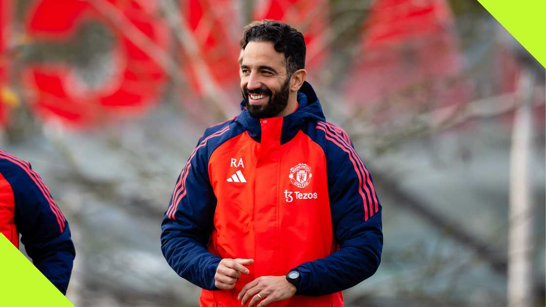 Ruben Amorim, Carrington, Manchester United, Manchester, England. Ruben Amorim, Carrington, Manchester United, Manchester, England.