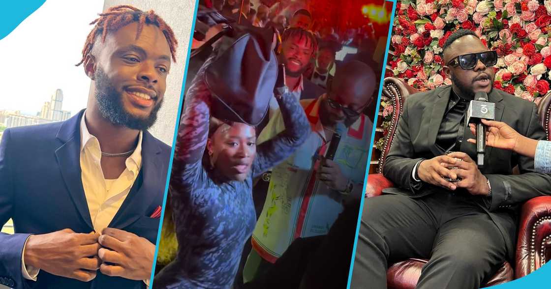 Uncle Rich, Fella Makafui at Medikal's album listening party Uncle Rich, Fella Makafui at Medikal's album listening party