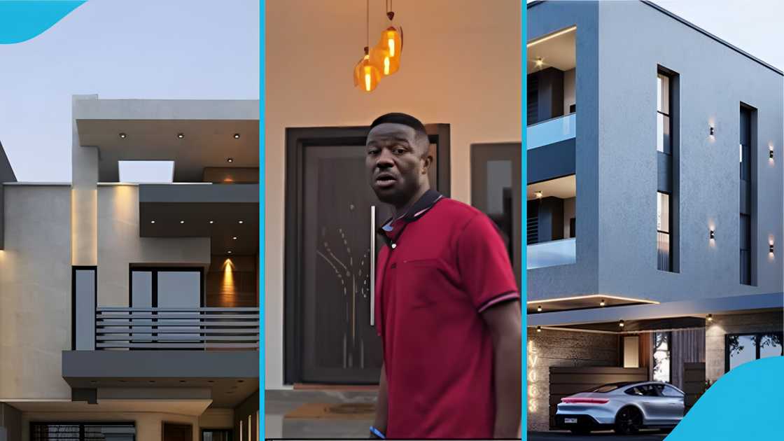 Kwaku Manu, social media, East Legon Hills, Ghanaian actors, mansions, buildings, architecture Kwaku Manu, social media, East Legon Hills, Ghanaian actors, mansions, buildings, architecture