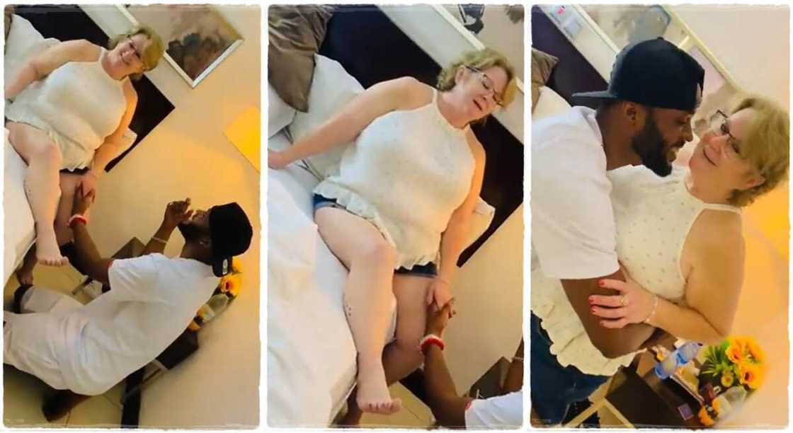 A man proposing marriage to his lover. A man proposing marriage to his lover.