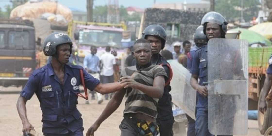 Korle-Bu bullion van attack: Police pick up 215 suspected criminals Korle-Bu bullion van attack: Police pick up 215 suspected criminals