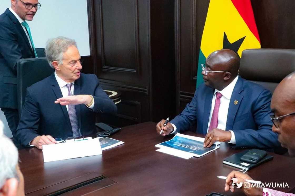 Tony Blair and Mahamudu Bawumia Tony Blair and Mahamudu Bawumia