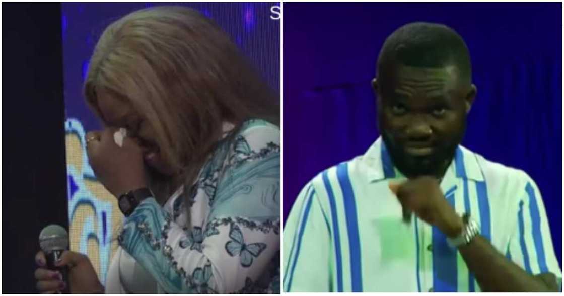 Photo of Ruth Date Rush weeping while Manuel Date Rush was staring at her Photo of Ruth Date Rush weeping while Manuel Date Rush was staring at her