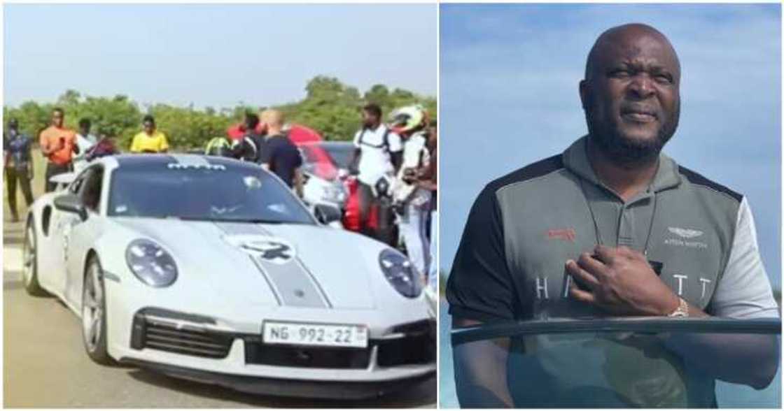 Ibrahim Mahama’s Porsche 911 Turbo S wins fastest car race show in Ghana. Ibrahim Mahama’s Porsche 911 Turbo S wins fastest car race show in Ghana.