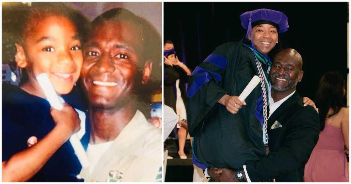 Young lady gets many talking over her photos with her father Young lady gets many talking over her photos with her father